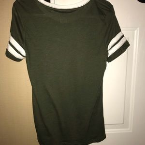 Victoria’s Secret Pink Tee Shirt. Olive green.
